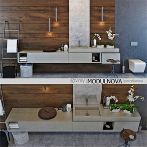 Set of bathroom furniture MODULNOVA